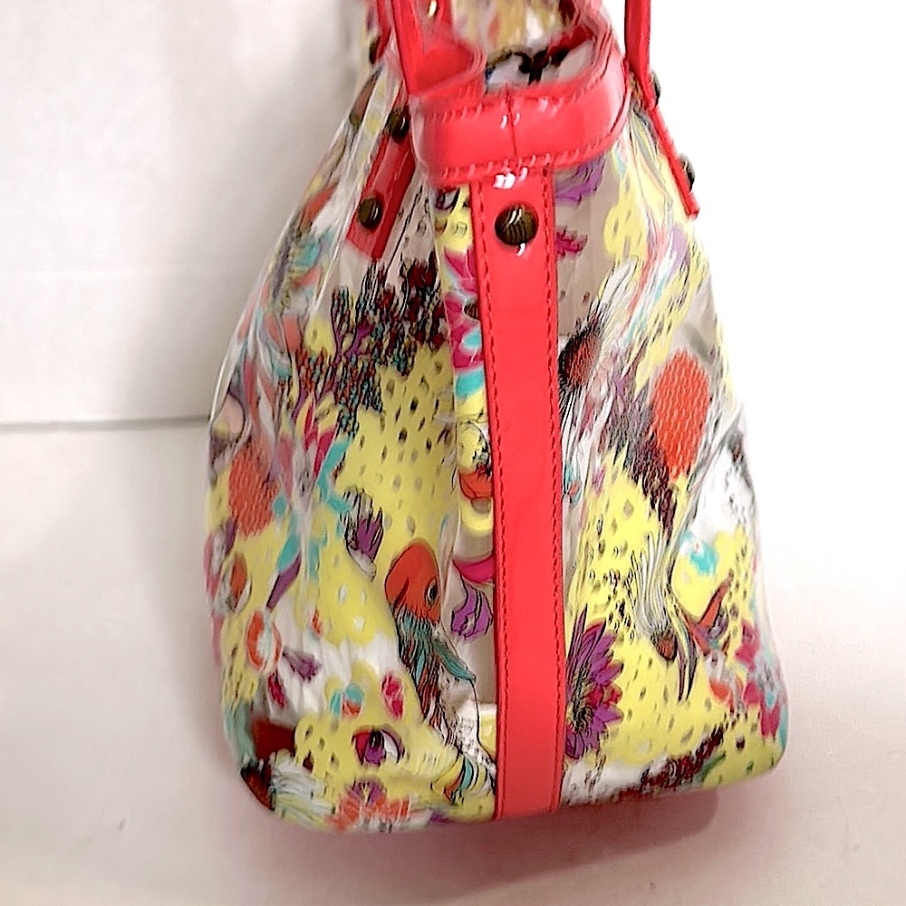 Sakroots Clear Koi Tote Shoulder Purse Coral BeachBag EUC - Picture 5 of 13